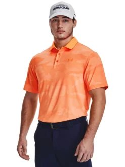 Under Armour Playoff 2.0 Jacquard Polo - Orange Blast