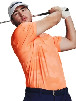 Under Armour Playoff 2.0 Jacquard Polo - Orange Blast