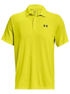 Under Armour Playoff 3.0 Printed Polo - Starfruit/Midnight Navy