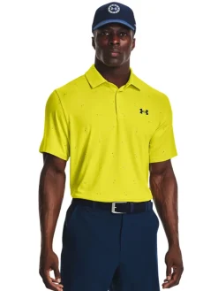 Under Armour Playoff 3.0 Printed Polo - Starfruit/Midnight Navy