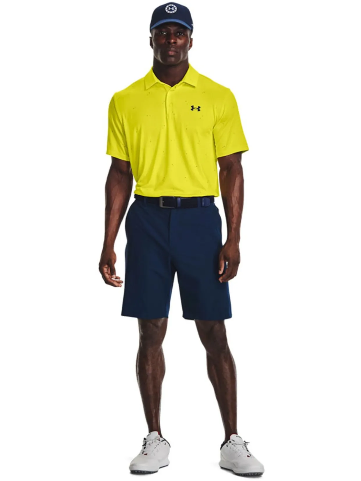 Under Armour Playoff 3.0 Printed Polo - Starfruit/Midnight Navy