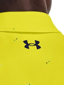 Under Armour Playoff 3.0 Printed Polo - Starfruit/Midnight Navy
