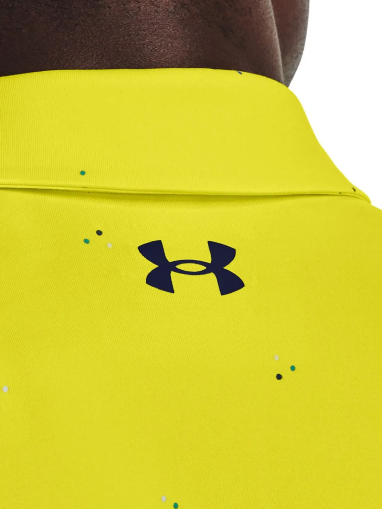 Under Armour Playoff 3.0 Printed Polo - Starfruit/Midnight Navy