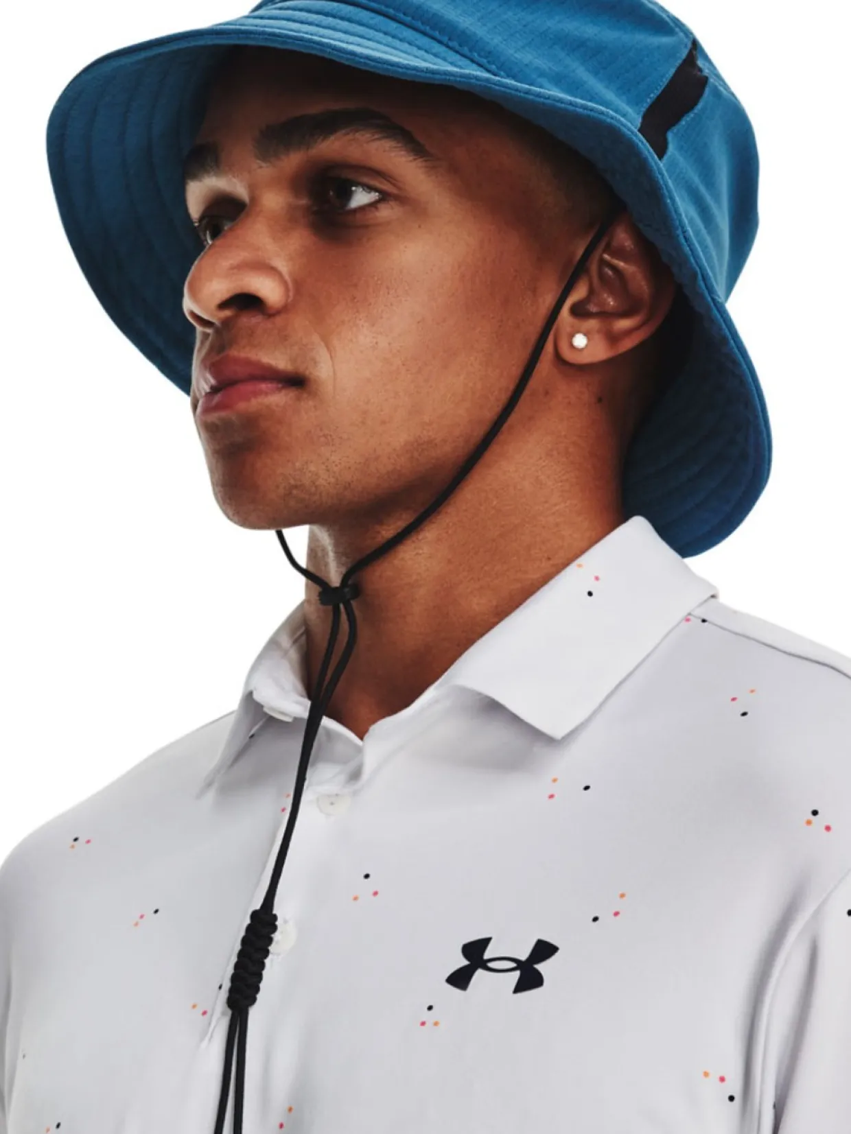 Under Armour Playoff 3.0 Printed Polo - White/Pink/Midnight