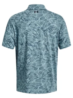 Under Armour Playoff 3.0 Printed Polo - Still Water/Static Blue
