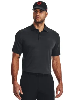 Under Armour Playoff 3.0 Stripe Polo - Black/Pitch Grey
