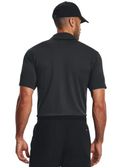Under Armour Playoff 3.0 Stripe Polo - Black/Pitch Grey