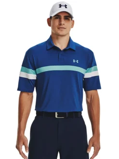 Under Armour T2G Blocked Polo - Blue Mirage/White/Blue