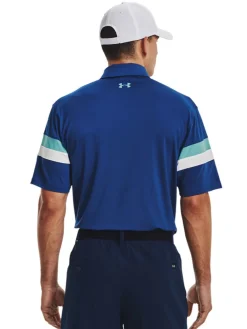 Under Armour T2G Blocked Polo - Blue Mirage/White/Blue