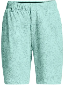 Under Armour Women'S Links Printed Shorts - Sea Mist/Neptune/Metallic Silver