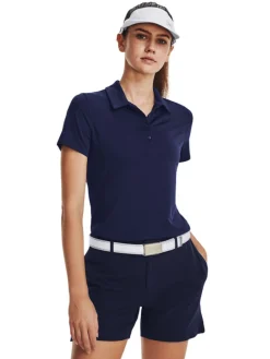 Under Armour Women'S Playoff Polo - Midnight Navy/Jet Grey
