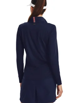 Under Armour Women'S Playoff 1/4 Zip - Midnight Navy/Metallic Silver
