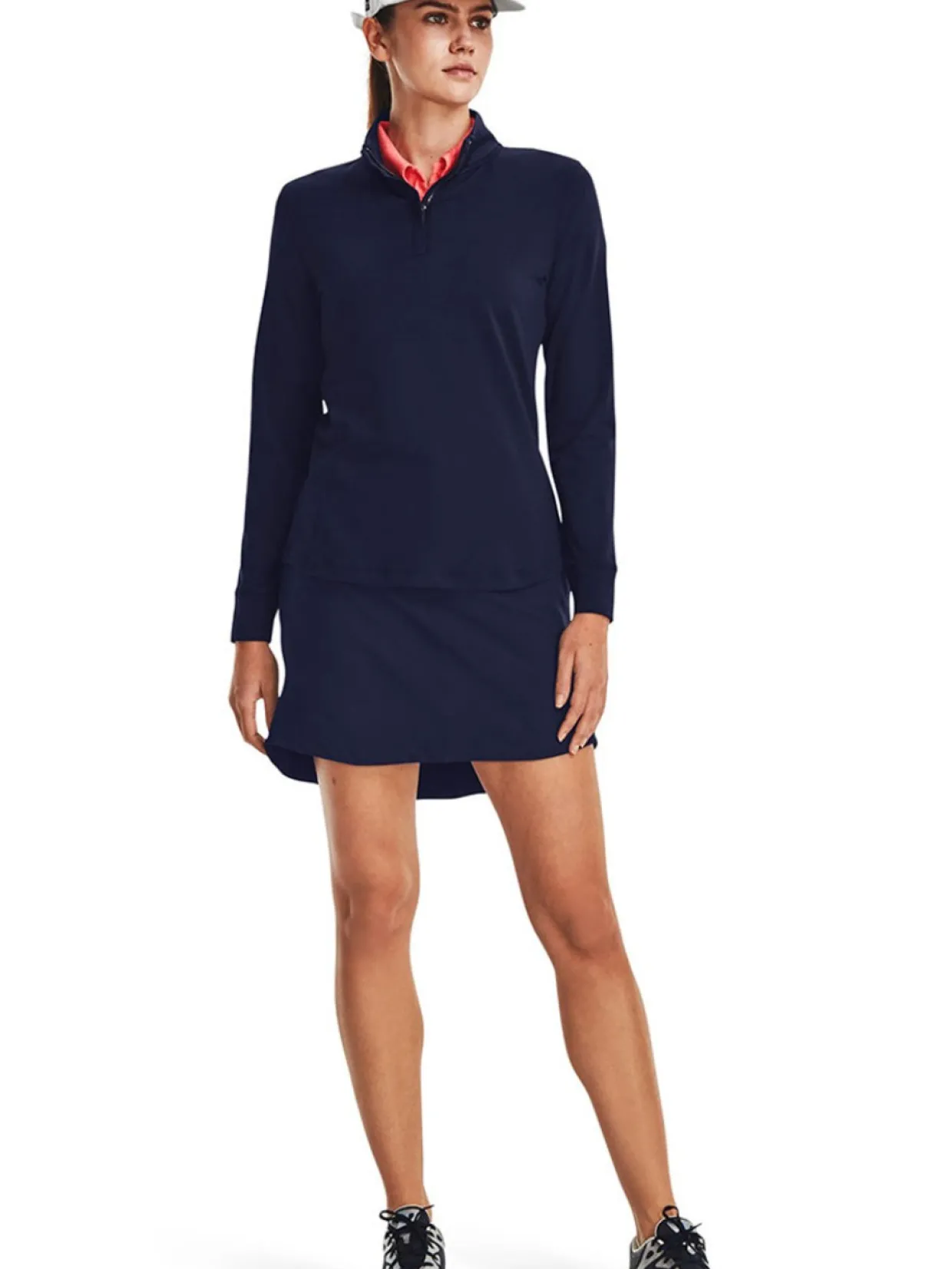 Under Armour Women'S Playoff 1/4 Zip - Midnight Navy/Metallic Silver