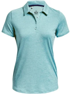 Under Armour Women'S Playoff Polo - Blue Foam/White