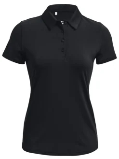 Under Armour Women'S Playoff Polo - Black/Jet Grey