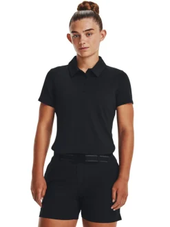 Under Armour Women'S Playoff Polo - Black/Jet Grey