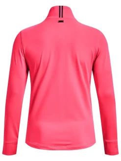 Under Armour Women'S Playoff 1/4 Zip - Pink Shock/Metallic Silver