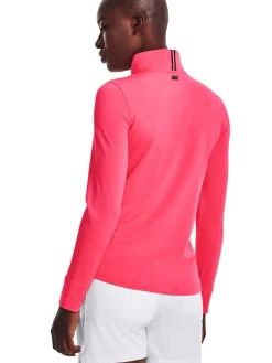 Under Armour Women'S Playoff 1/4 Zip - Pink Shock/Metallic Silver