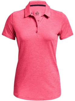Under Armour Women'S Playoff Polo - Perfection/Pink Shock
