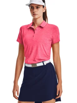 Under Armour Women'S Playoff Polo - Perfection/Pink Shock