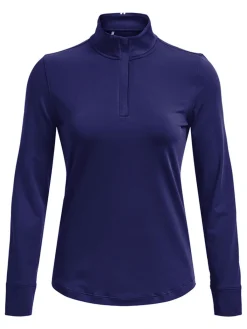 Under Armour Women'S Playoff 1/4 Zip - Sonar Blue/Metallic Silver