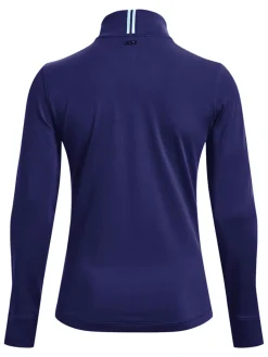 Under Armour Women'S Playoff 1/4 Zip - Sonar Blue/Metallic Silver