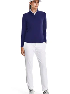 Under Armour Women'S Playoff 1/4 Zip - Sonar Blue/Metallic Silver